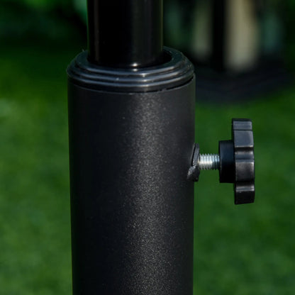 29 lb Concrete Umbrella Base, 19" Round, Outdoor Parasol Holder, Bronze Umbrella Bases at Gallery Canada