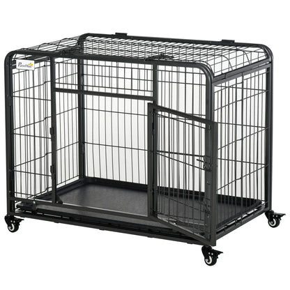 Heavy Duty Folding Dog Crate, Medium Size, 37" x 23" x 27" Houses, Kennels & Pens at Gallery Canada