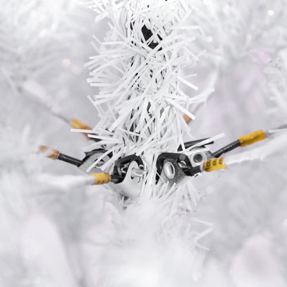 7FT Artificial Christmas Tree, Foldable Feet, Indoor, White White Christmas Trees at Gallery Canada