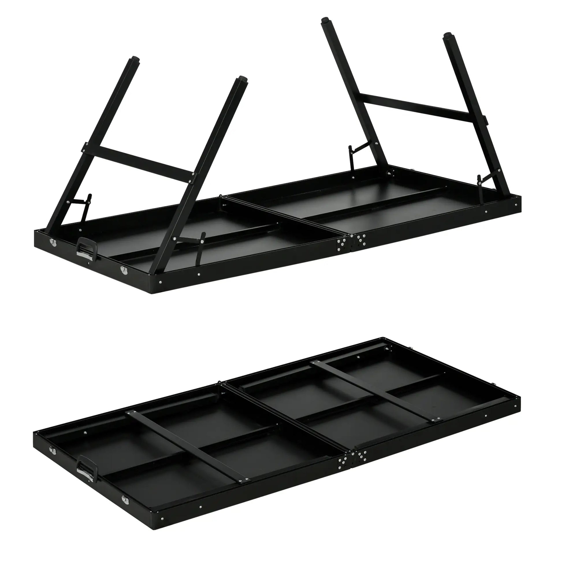 Mini Folding Table Tennis Table, Aluminium Frame, Portable, Black Game Tables at Gallery Canada