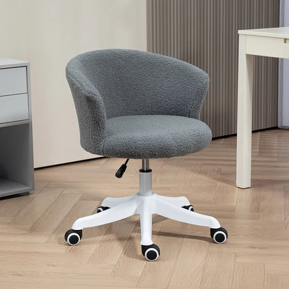 Armless Office Chair, Adjustable Height, Swivel Wheels, Mid Back, Grey Office Chairs at Gallery Canada