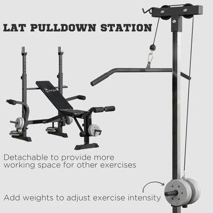 Adjustable Weight Bench with Pulley System for Home Gym Full Body Workout Weight Benches at Gallery Canada