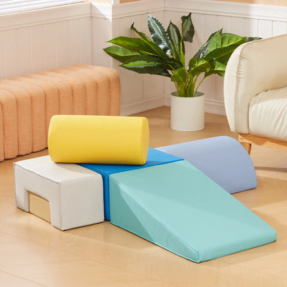 6 Piece Soft Play Equipment, 6-72 Months, Green, Yellow Baby Gym & Playmats at Gallery Canada