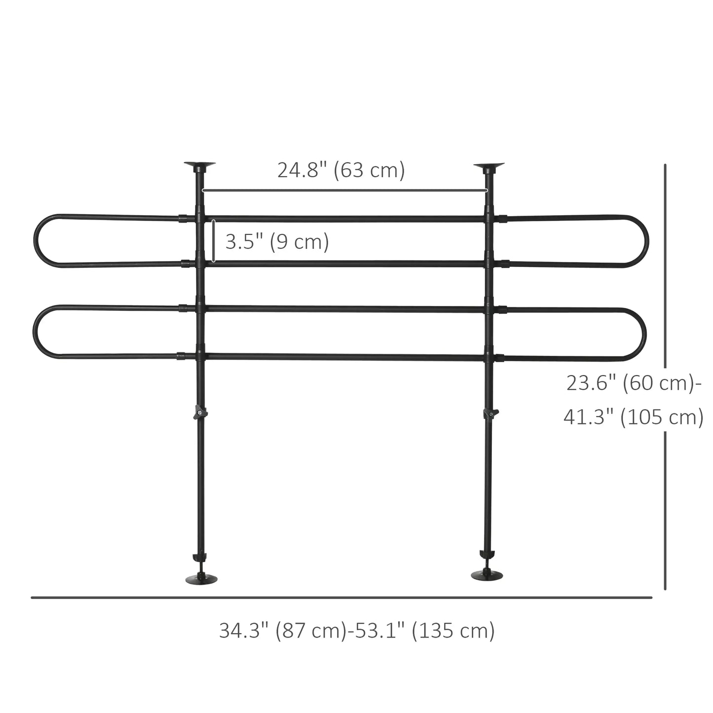 Adjustable Pet Car Barrier, SUV Van Back Seat Dog Fence, Black Houses, Kennels & Pens at Gallery Canada