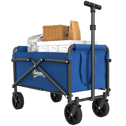 Small Collapsible Garden Cart, Heavy Duty Lawn Wagon, Blue Bike Cargo Trailers at Gallery Canada