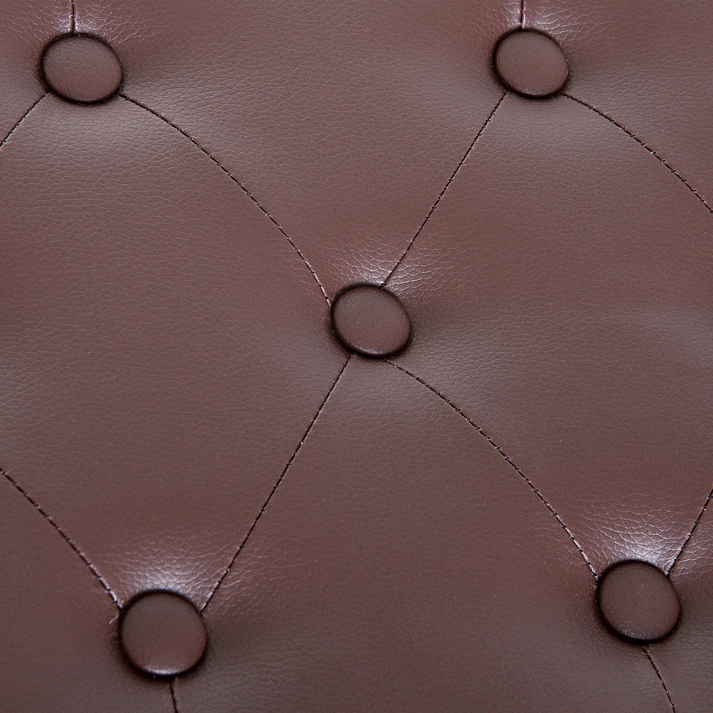 Faux Leather Padded Piano Bench, Double, Music Storage, Brown Piano Benches at Gallery Canada