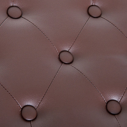 Faux Leather Padded Piano Bench, Double, Music Storage, Brown Piano Benches at Gallery Canada