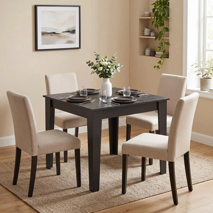 Square Dining Table for 4, 31.5" Wood Effect, Kitchen Dining Tables at Gallery Canada