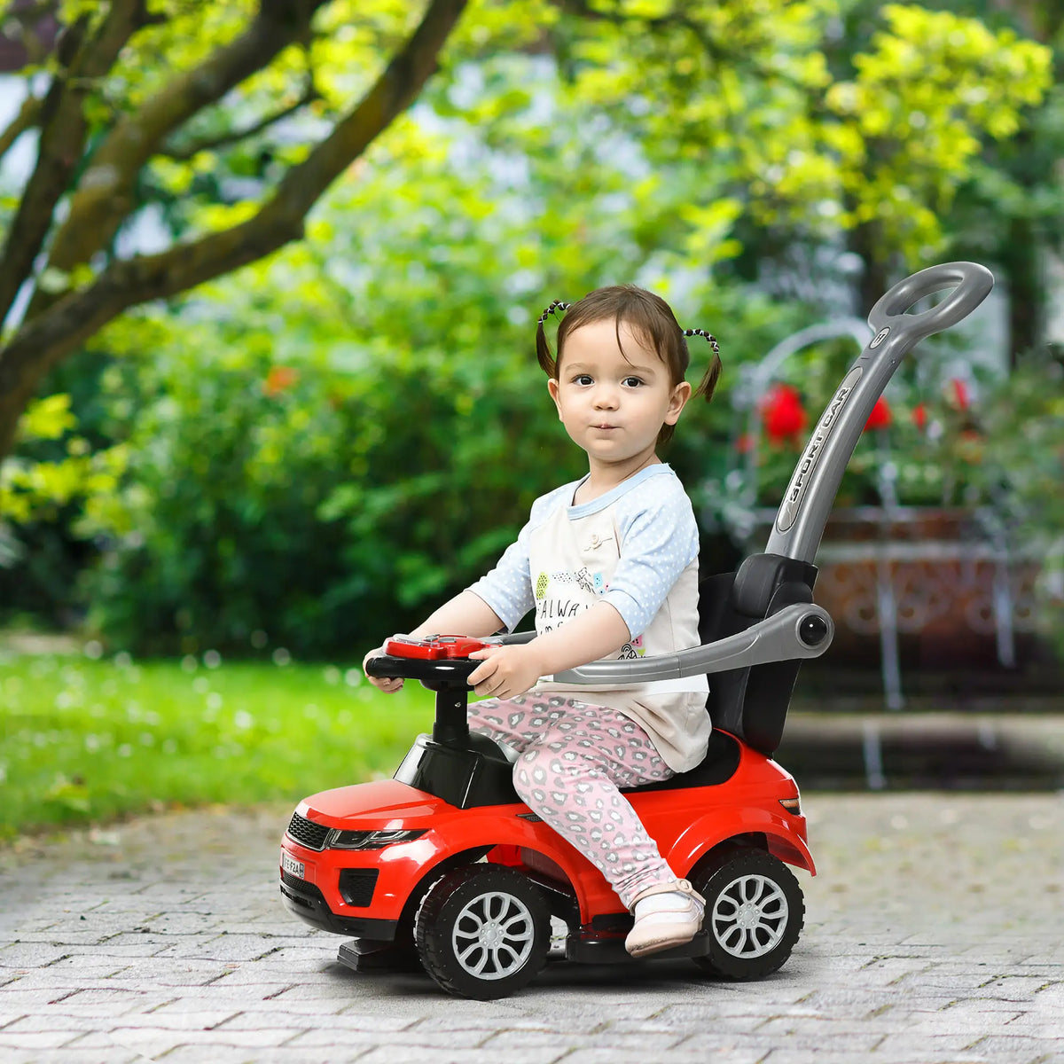 3 In 1 Ride On Push Car, Toddler Sliding Walking Car, Red Push Cars for Toddlers at Gallery Canada