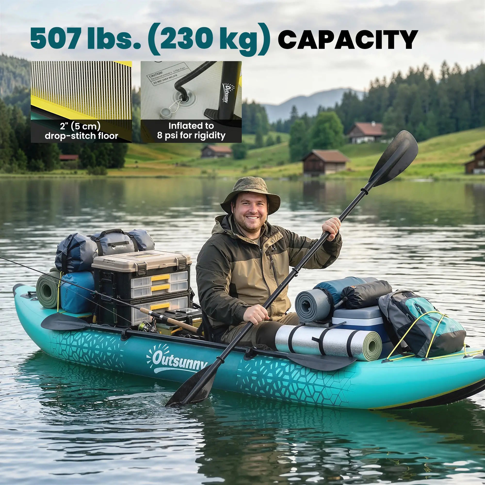 Inflatable Paddle Board, 12'6