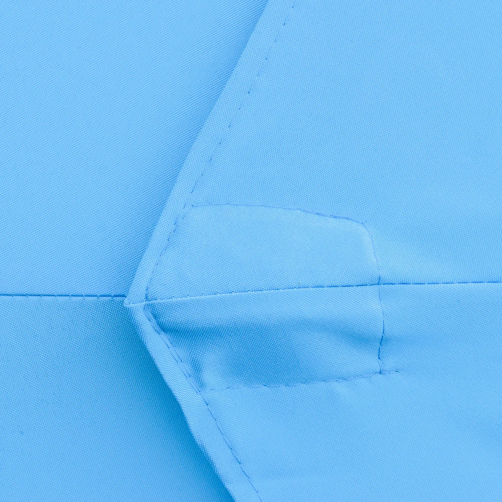 9FT 3 Tiers Patio Umbrella, Crank Push Button Tilt, Sky Blue Sun Umbrellas at Gallery Canada