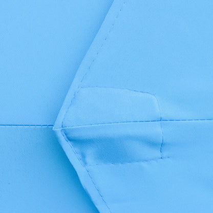 9FT 3 Tiers Patio Umbrella, Crank Push Button Tilt, Sky Blue Sun Umbrellas at Gallery Canada
