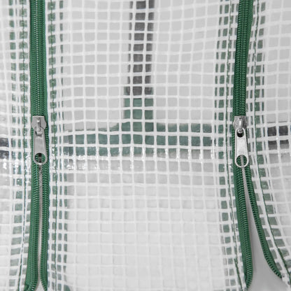 6' x 3' x 3' Portable Tunnel Greenhouse, Large Zipper Doors, Water UV PE Cover, White Mini Greenhouses at Gallery Canada