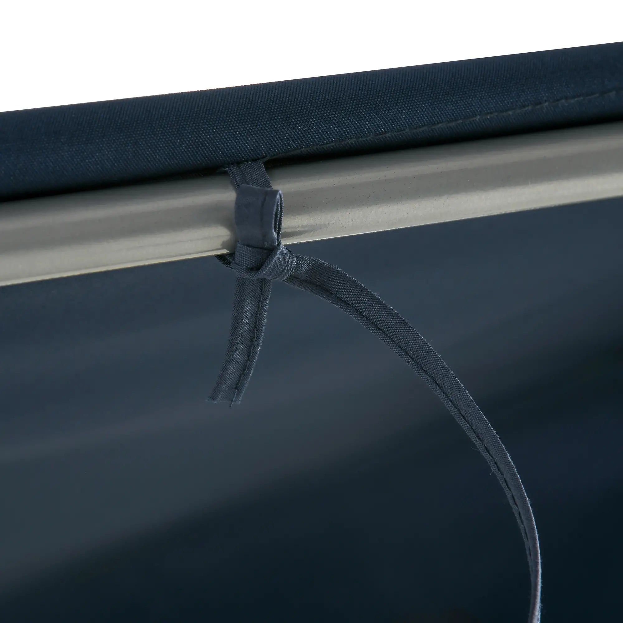 3-Seater Outdoor Swing Bench, Adjustable Canopy, Dark Blue Porch Swings with Canopy at Gallery Canada