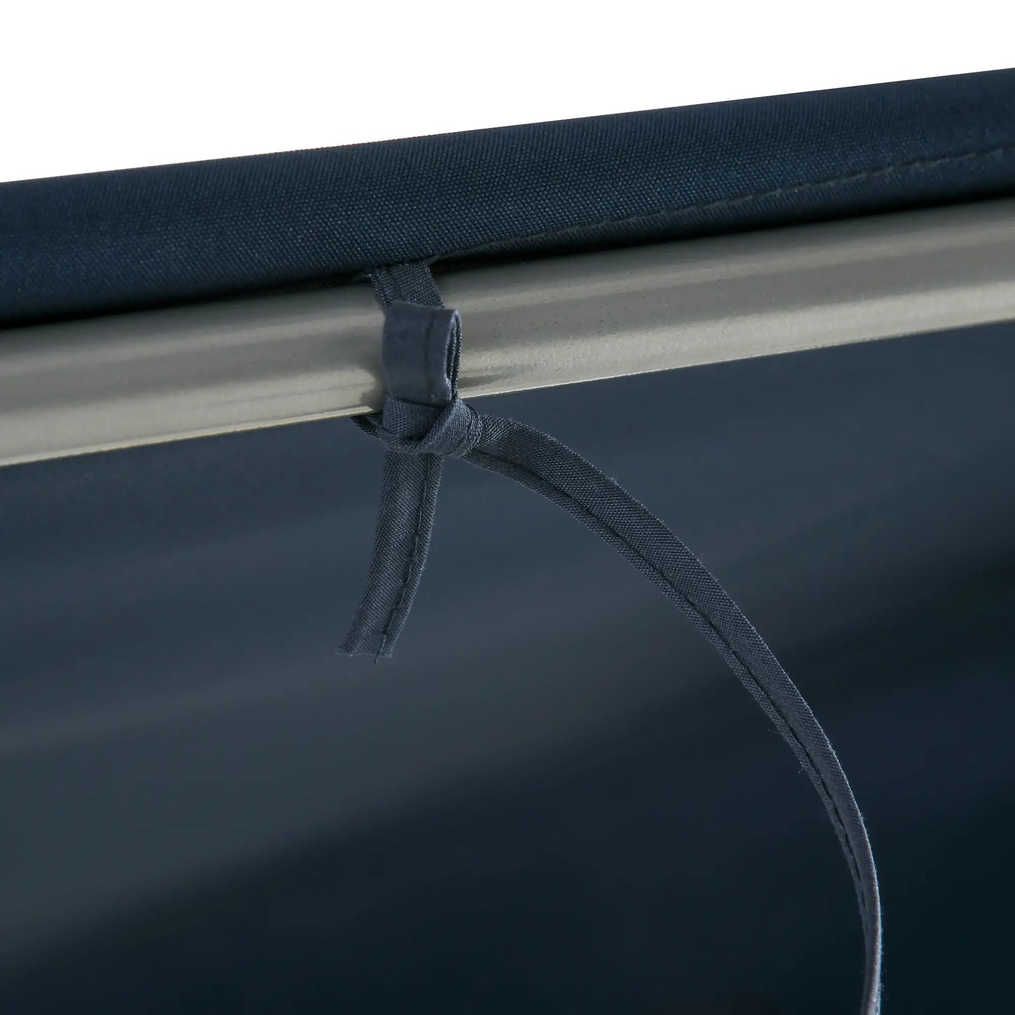 3-Seater Outdoor Swing Bench, Adjustable Canopy, Dark Blue Porch Swings with Canopy at Gallery Canada