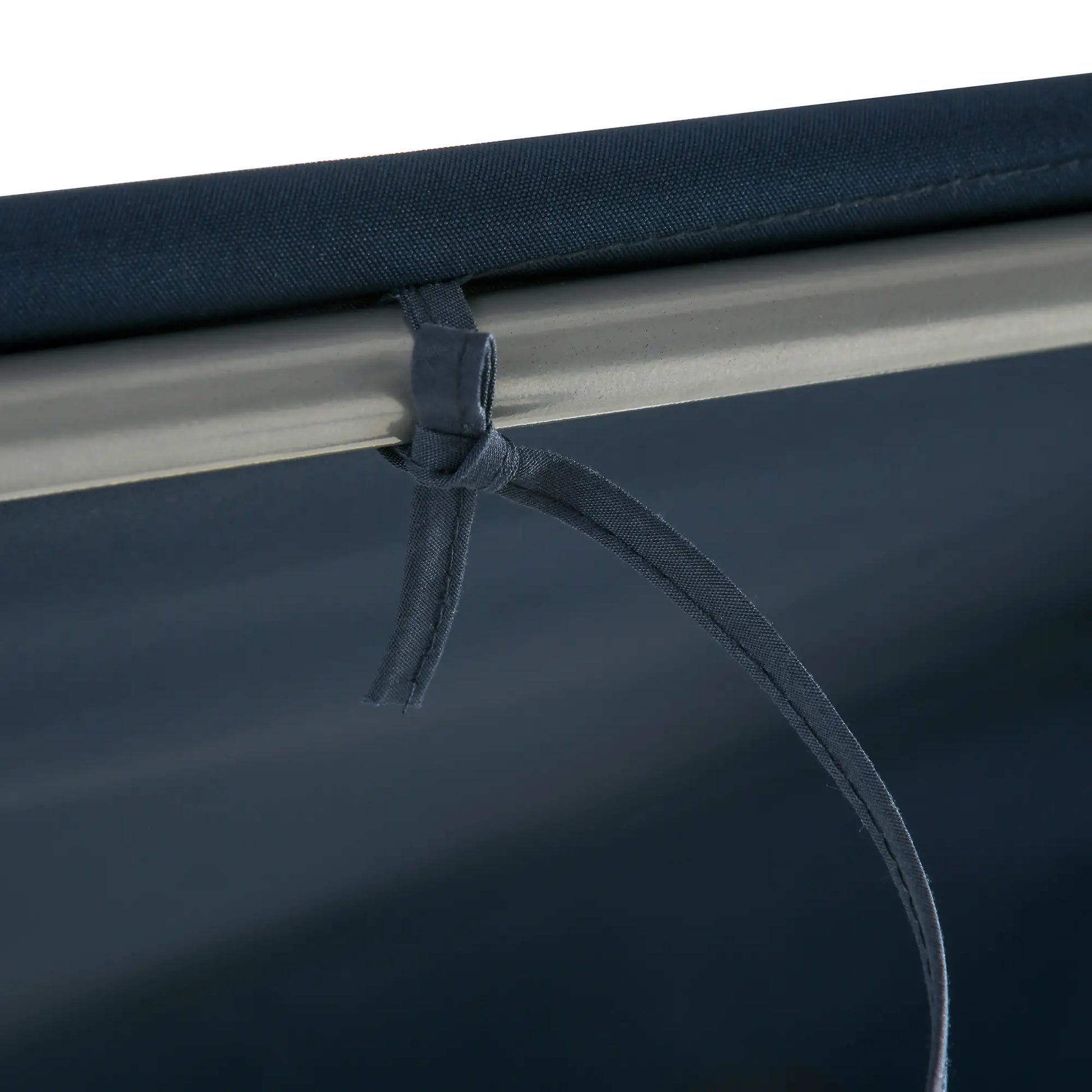 3-Seater Outdoor Swing Bench, Adjustable Canopy, Dark Blue Porch Swings with Canopy at Gallery Canada