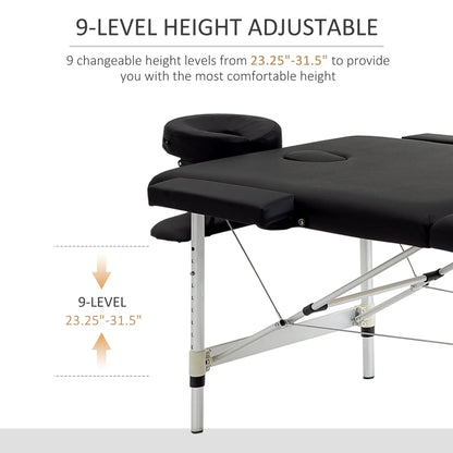 83 Foldable Massage Table, Salon SPA Facial Couch, Tattoo Bed, Black Portable Massage Tables at Gallery Canada