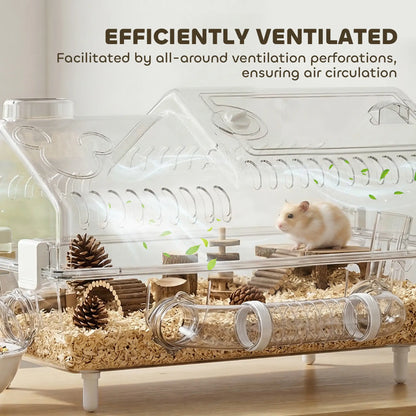 8 In 1 Hamster Cage With Accessories, 21.5" x 11.8" x 12.6" Hamster Cages at Gallery Canada