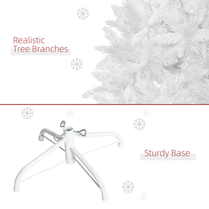 5ft Artificial Christmas Tree, Realistic Pine Branches, Auto Open, Indoor, White Artificial Christmas Trees at Gallery Canada