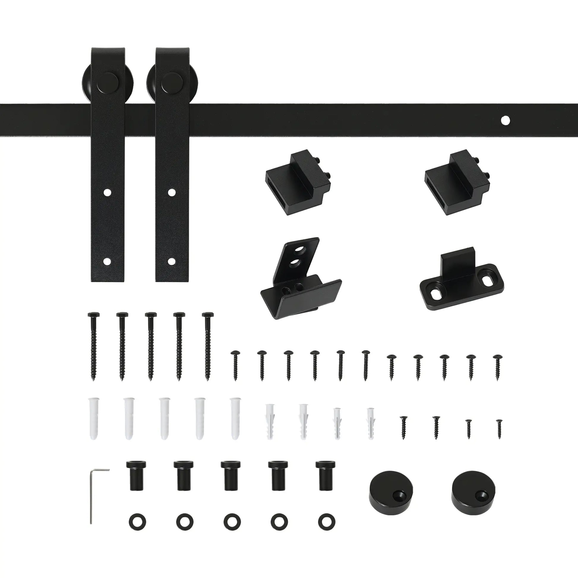 6FT Mini Barn Door Hardware Kit, 19.7" Wide Door, Black Door Hardware at Gallery Canada