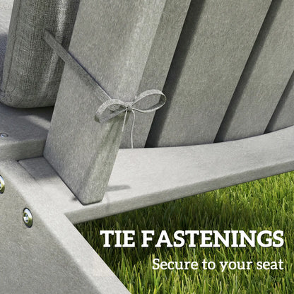 Patio Chair Cushions Set, High Back Adirondack, Dark Grey Patio Chair Cushions at Gallery Canada