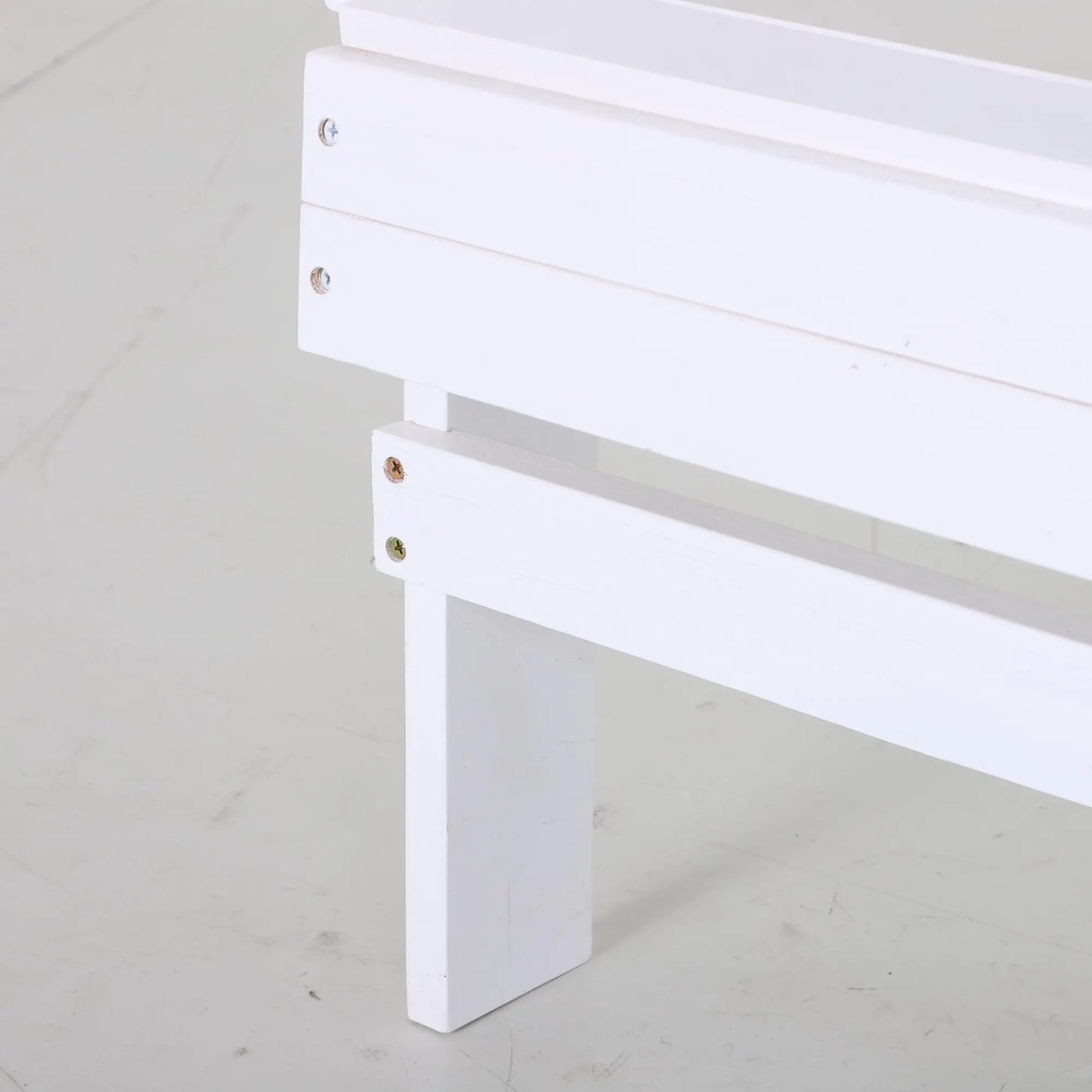 Classic Adirondack Chair, Garden Deck Chair with Cup Holder, White Patio Chairs at Gallery Canada
