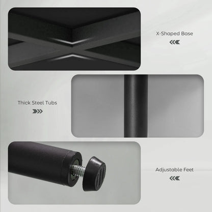 Set of 2 Barstools, Upholstered Corduroy, Backrest, Footrest, Black Bar Stools at Gallery Canada