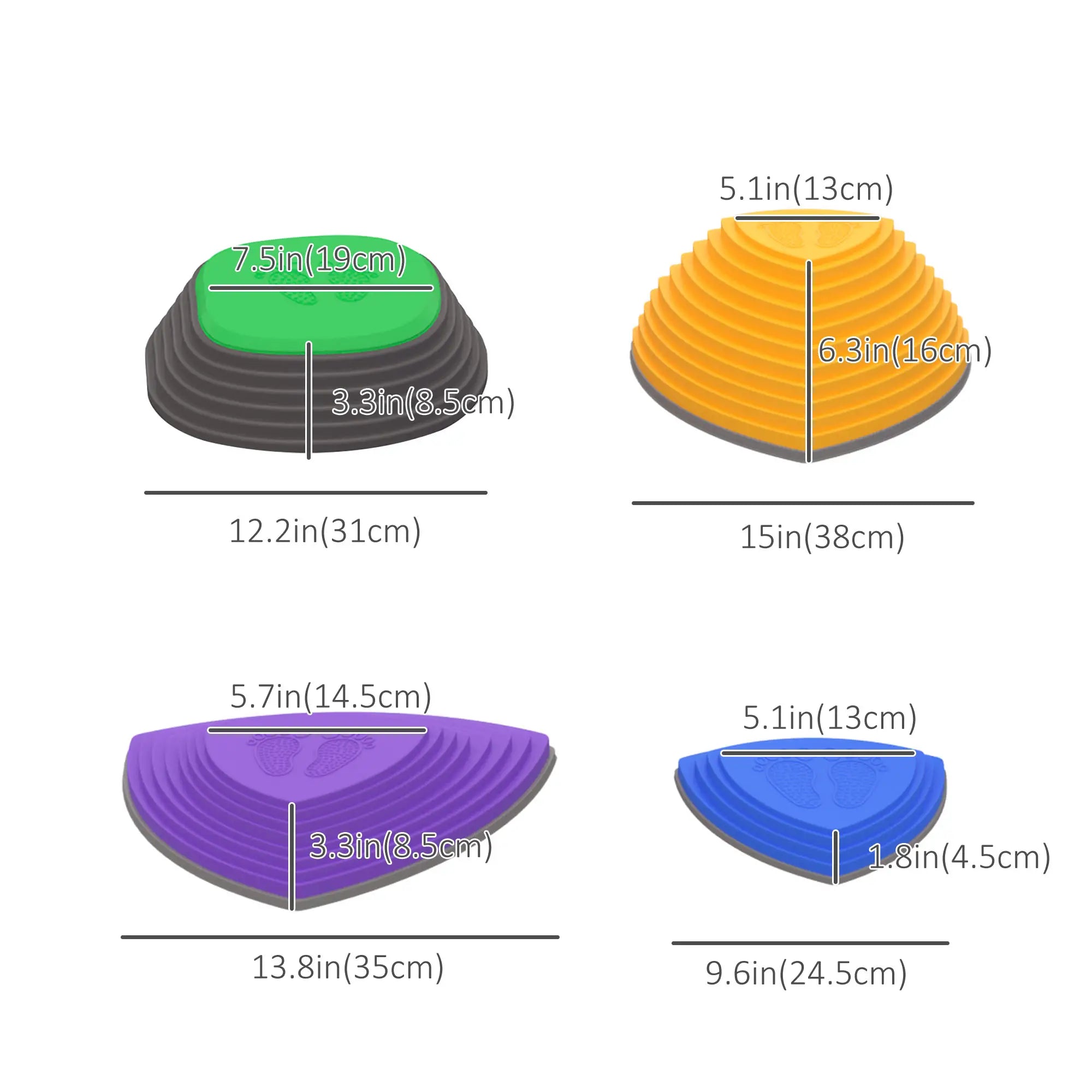 11 PCs Stepping Stones, Non-Slip Rubber, Stackable, 3-8 Years Gym Sets & Swings at Gallery Canada