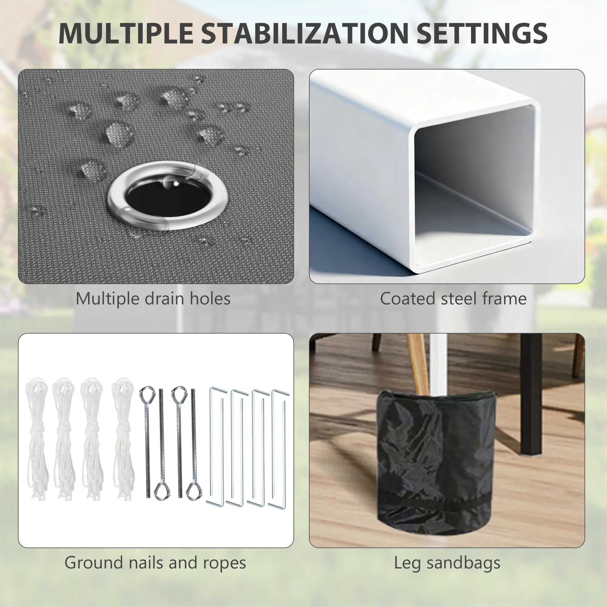 10' x 10' Pop Up Canopy, Sidewalls, Roller Bag, Adjustable, Dark Grey Pop Up Canopies at Gallery Canada