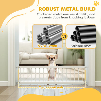 26"-37" Dog Gate, Adjustable Pet Gate, White Pet Gates at Gallery Canada