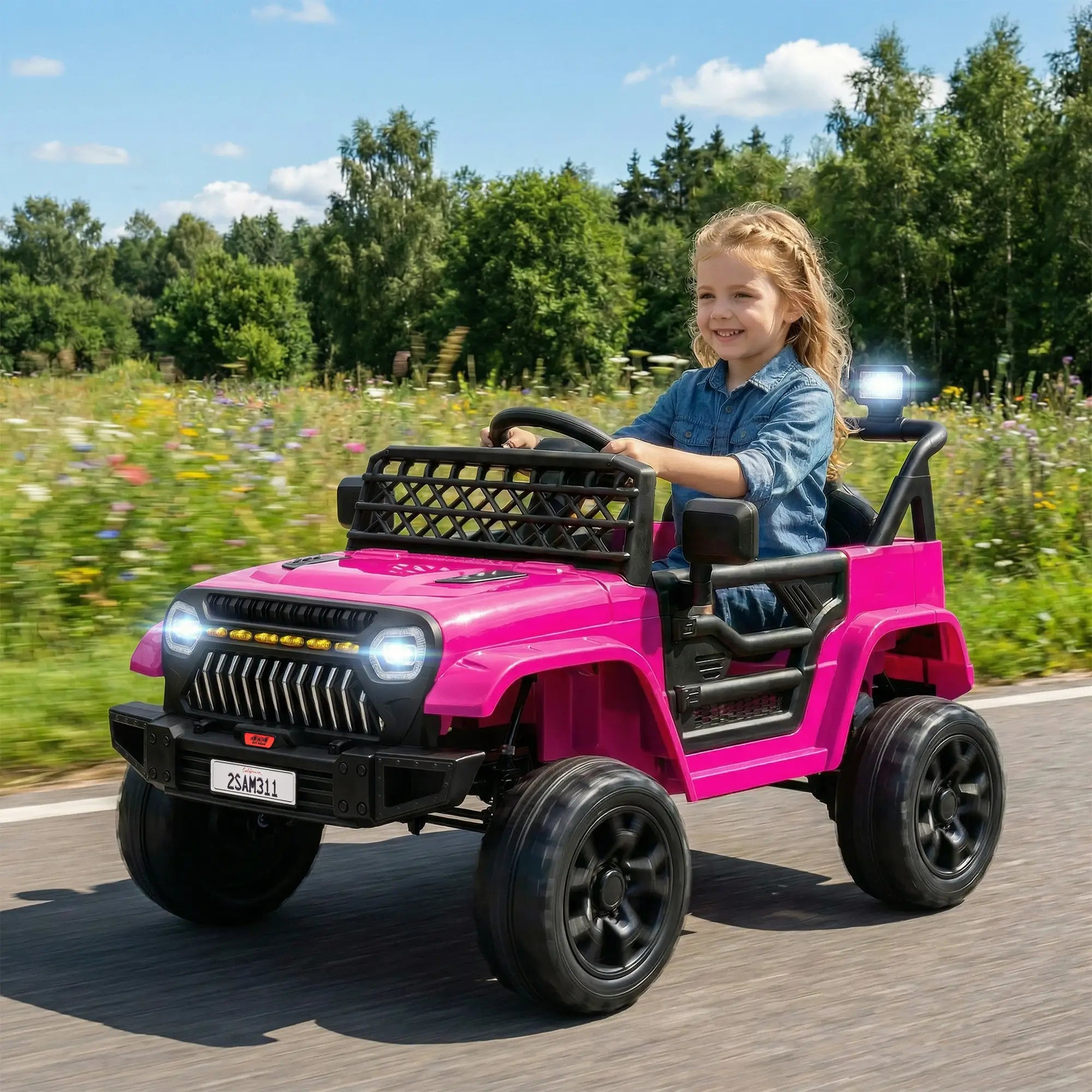 12V Ride On Truck, Electric Car For Kids, Pink Electric Toy Cars at Gallery Canada