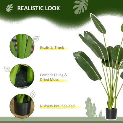 5FT Artificial Banana Tree, Faux Plant in Nursery Pot, Indoor Outdoor Decor Artificial Trees at Gallery Canada