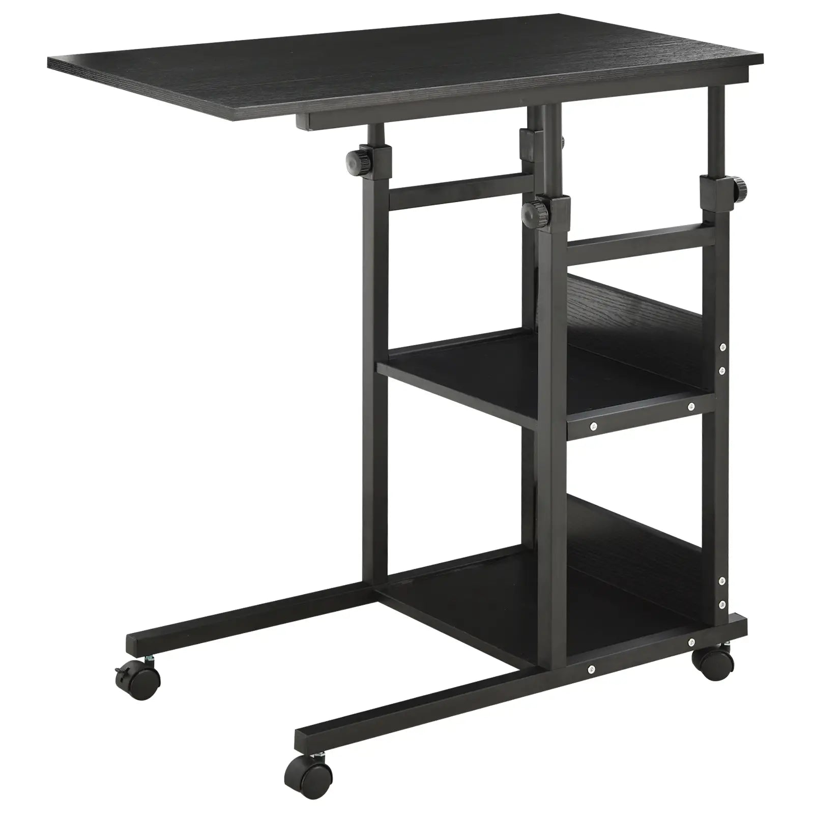 Mobile Standing Desk, Adjustable Height 31.5 inch, Black Side Tables at Gallery Canada