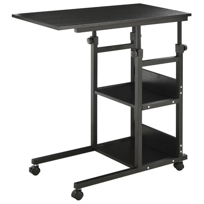 Mobile Standing Desk, Adjustable Height 31.5 inch, Black Side Tables at Gallery Canada