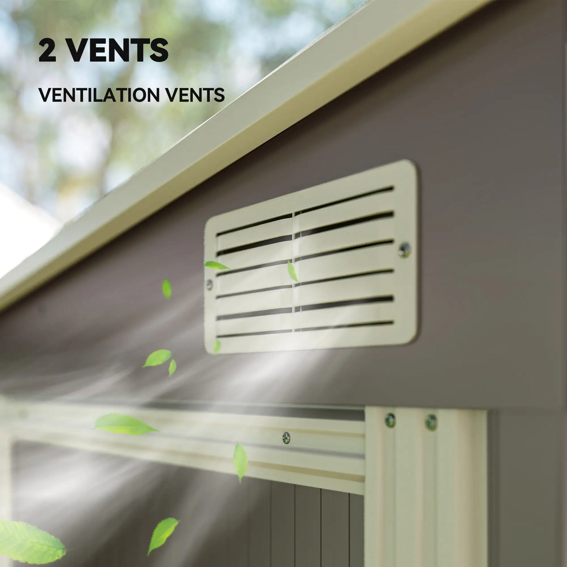 5'x7' Lean To Galvanized Metal Shed, Garden Storage, Light Grey Sheds at Gallery Canada