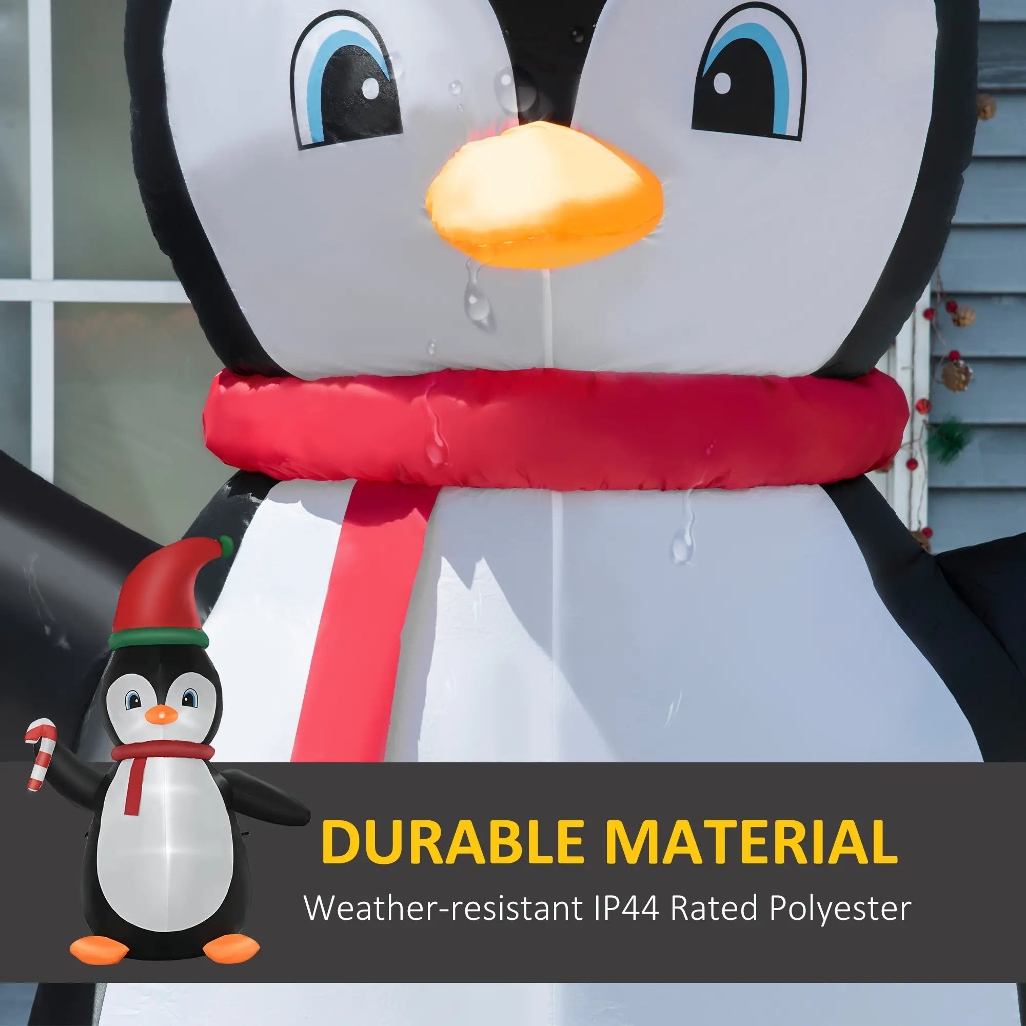 8.2' Inflatable Penguin LED Outdoor Decoration Christmas Inflatables at Gallery Canada