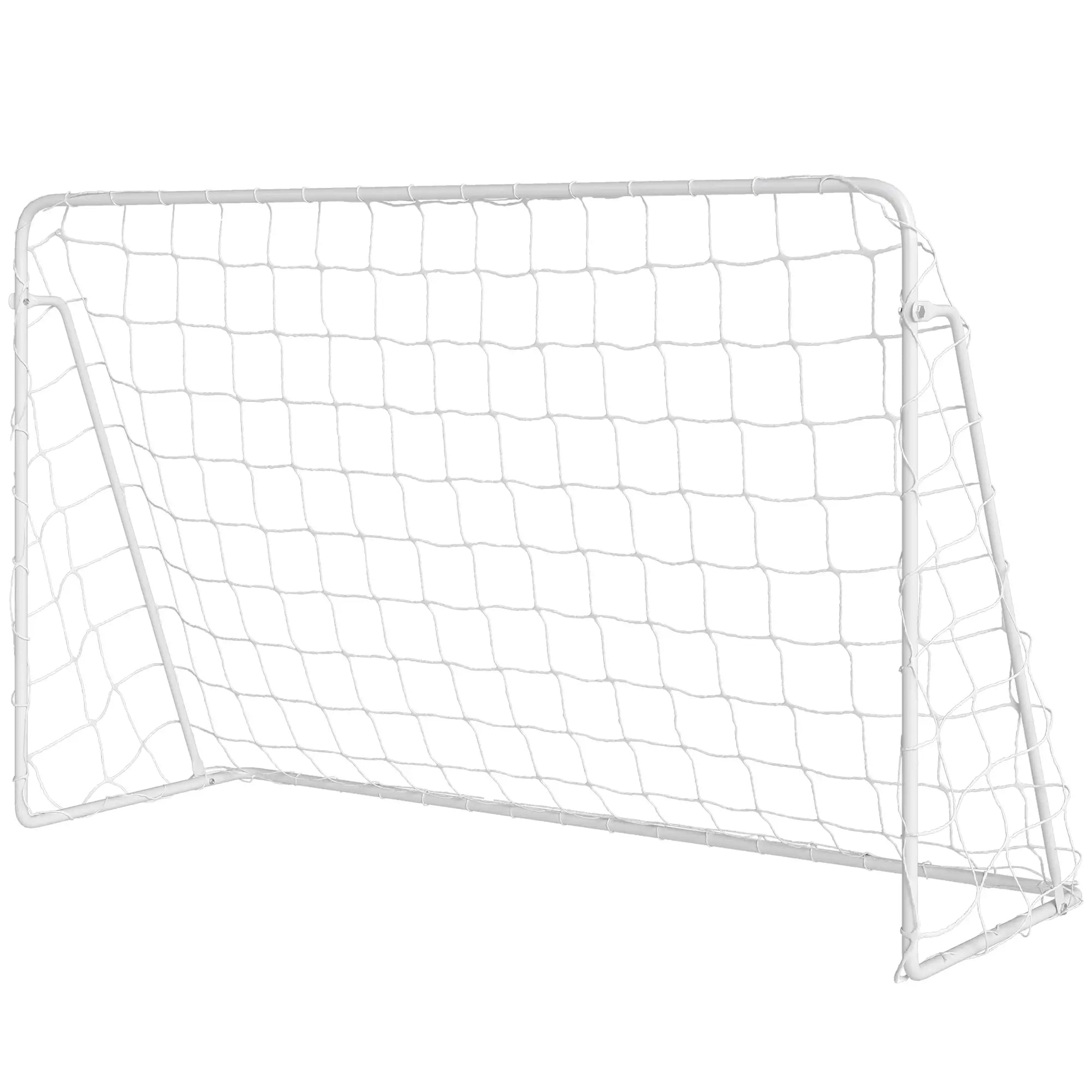 8 X 5Ft Soccer Goal, Portable Practice Net With Nylon Mesh & Steel Frame, Black Soccer White at Gallery Canada