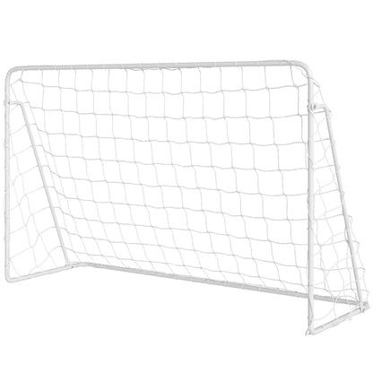 8 X 5Ft Soccer Goal, Portable Practice Net With Nylon Mesh & Steel Frame, Black Soccer White at Gallery Canada