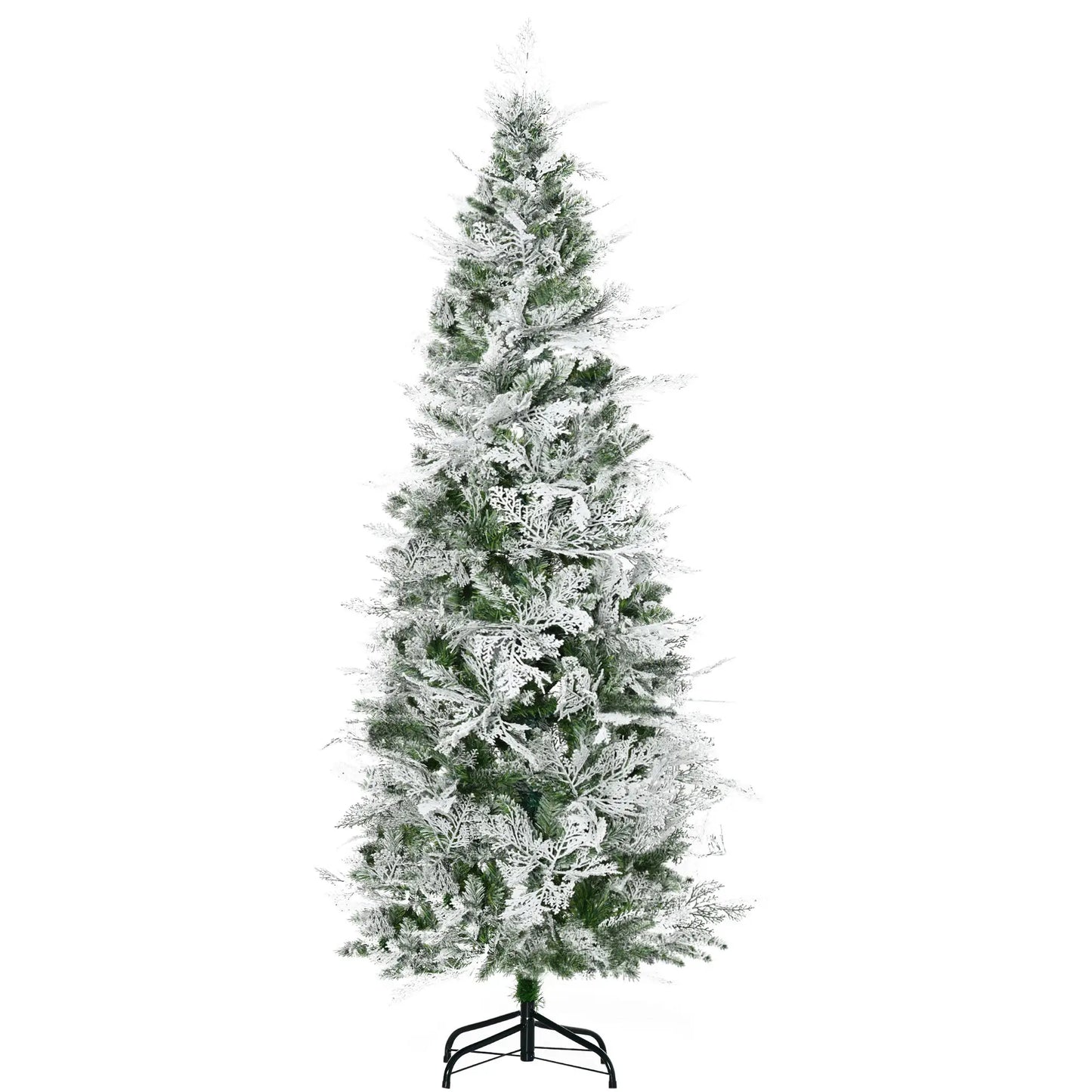 6 Feet Artificial Christmas Tree, 517 Cypress Branches, Auto Open, Green Pencil Christmas Trees at Gallery Canada