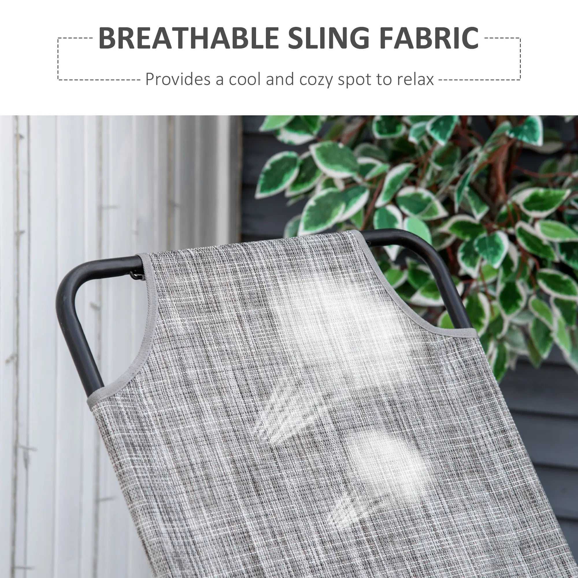 Garden Rocking Chair, Outdoor Indoor Texteline Rocker, Grey Outdoor Rocking Chairs at Gallery Canada
