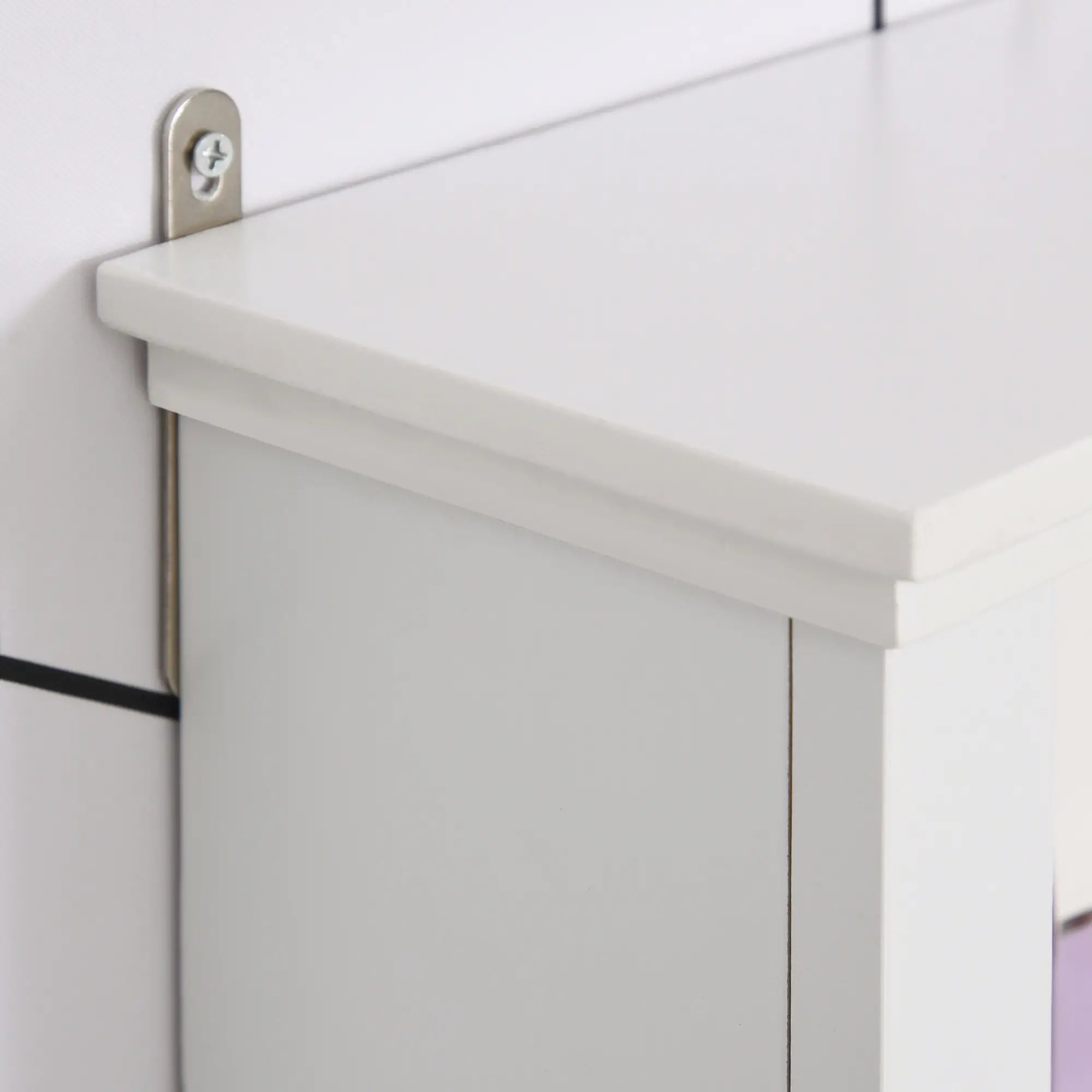 Wall Mounted Medicine Cabinet, 3 Open Shelves, Storage Cupboard, White Wall Mounted Cabinets at Gallery Canada