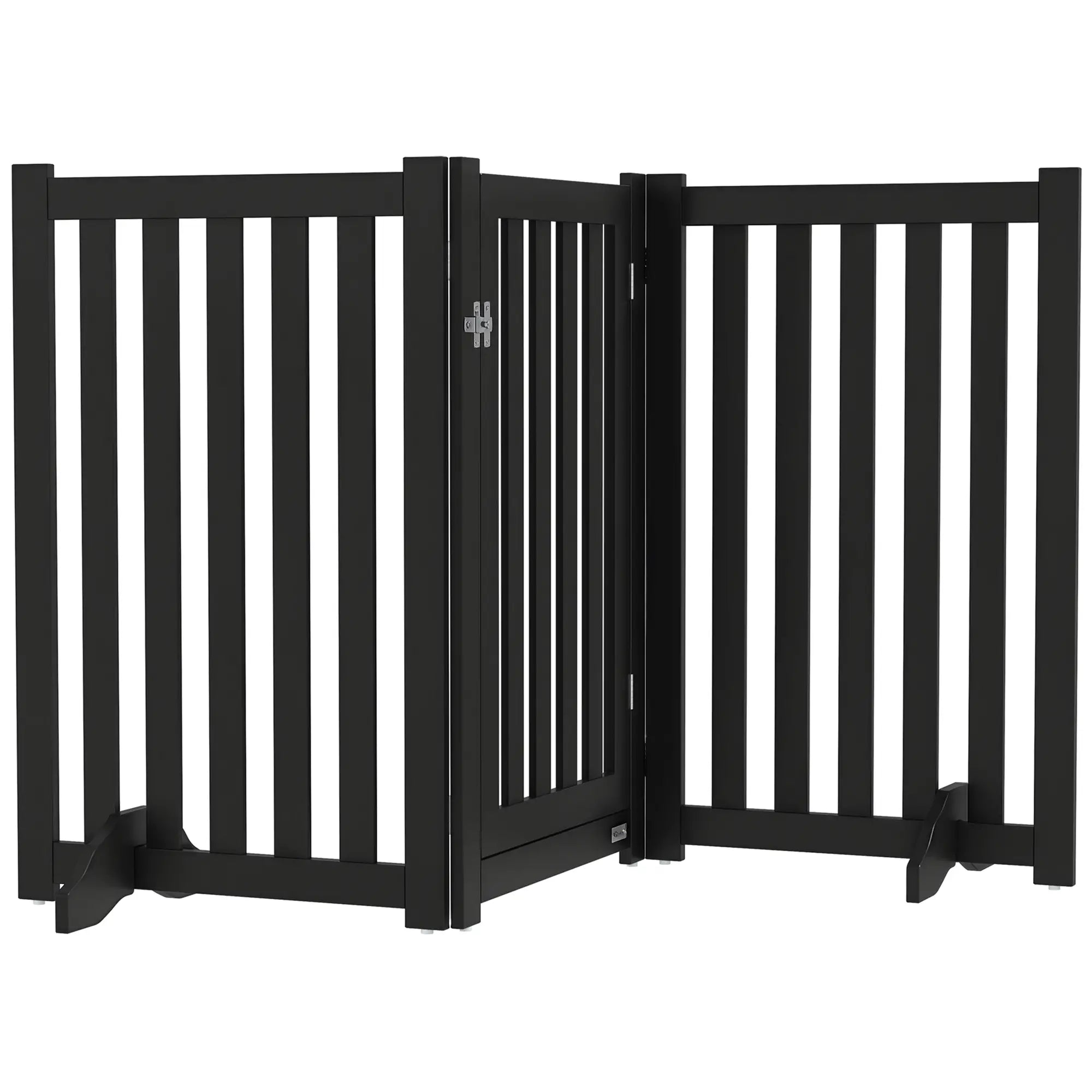 3-Panel Foldable Dog Gate, Medium Size, Black Houses, Kennels & Pens at Gallery Canada