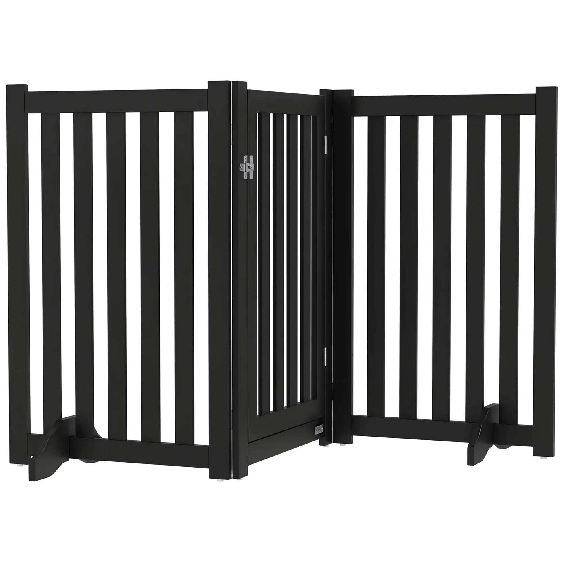 3-Panel Foldable Dog Gate, Medium Size, Black Houses, Kennels & Pens at Gallery Canada