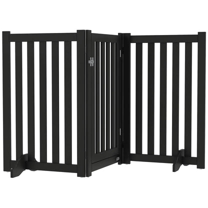 3-Panel Foldable Dog Gate, Medium Size, Black Houses, Kennels & Pens at Gallery Canada