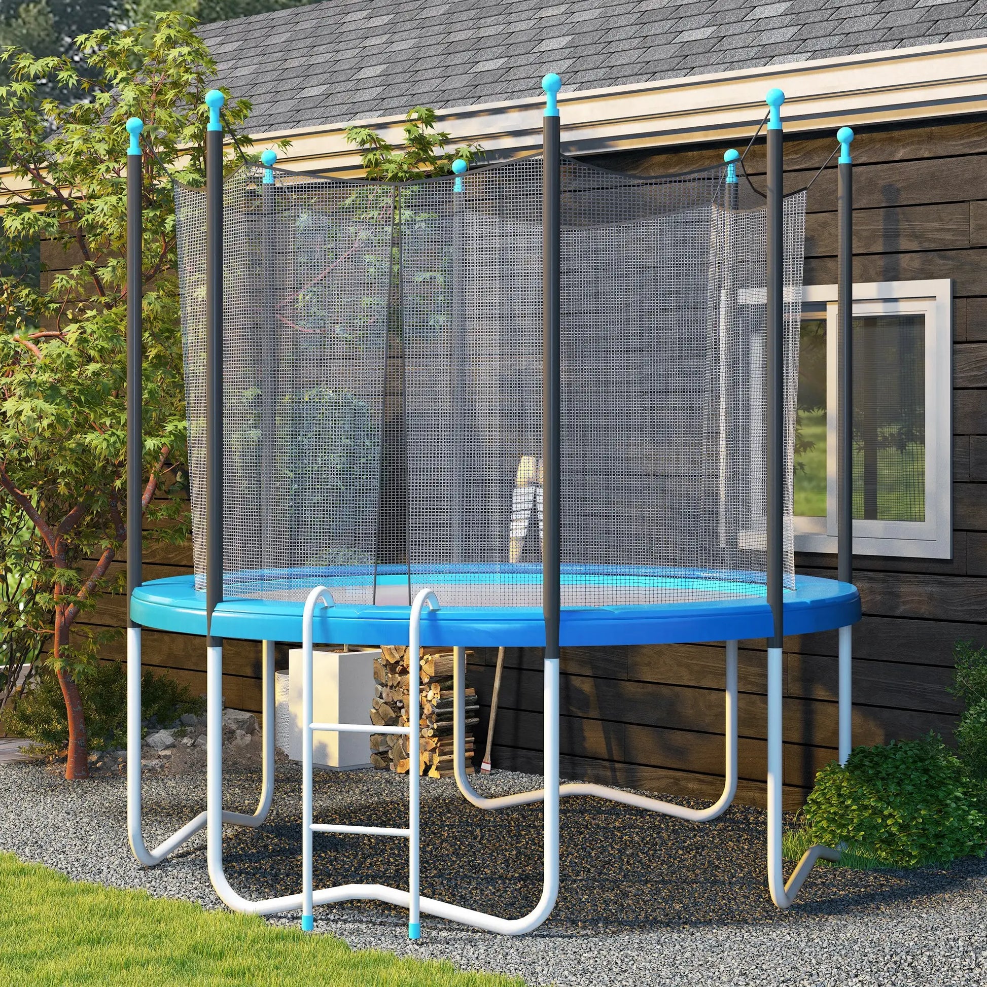 14ft Trampoline Replacement Pad, Jump Bounce Exercise, Light Blue Trampolines at Gallery Canada