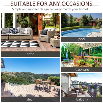 18" Rattan Coffee Table, Outdoor Side Table, Small Square, Grey Patio Side Tables at Gallery Canada