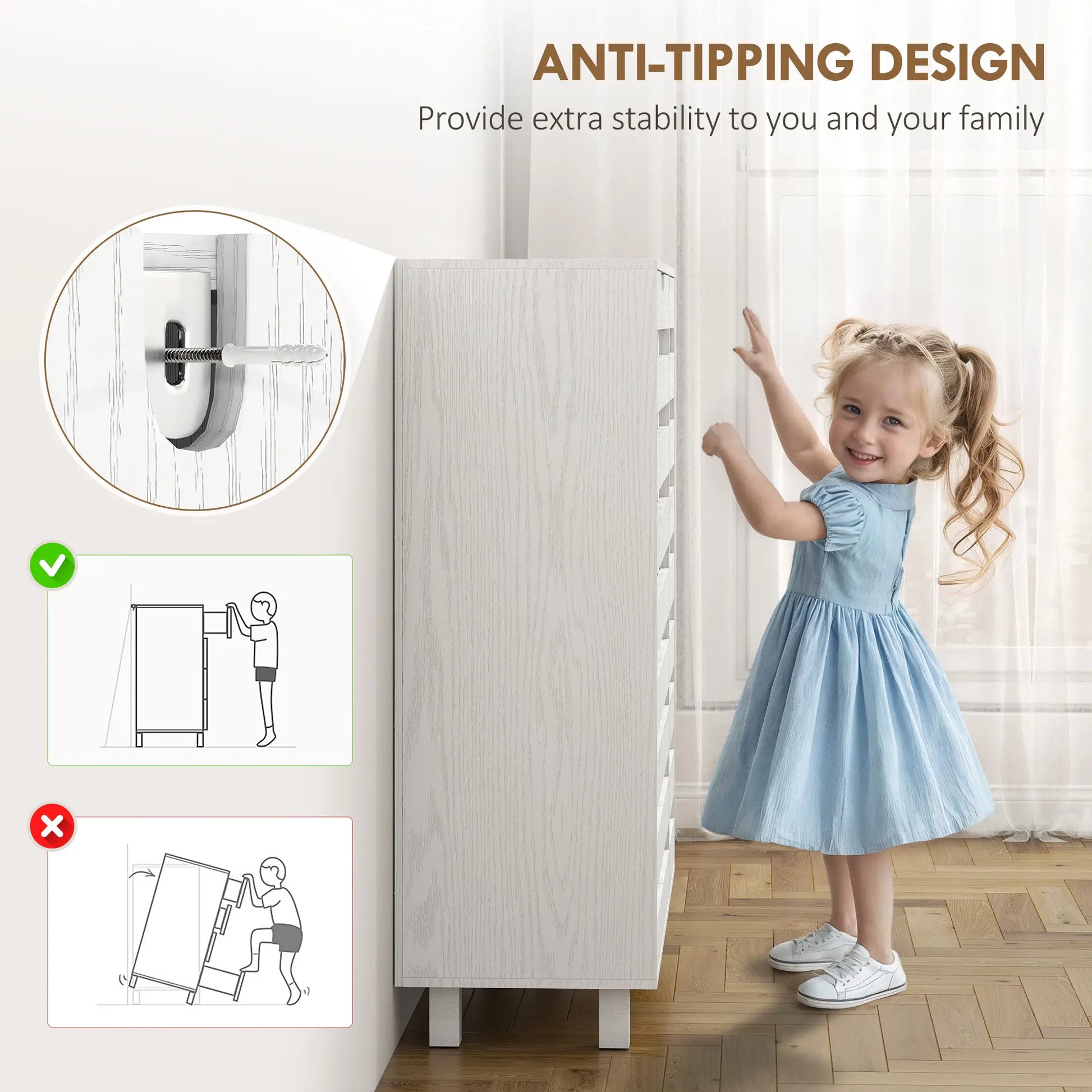 Shoe Cabinet, 21 Pair Storage with Hollowed-Out Doors, White Shoe Storage Cabinets & Racks at Gallery Canada