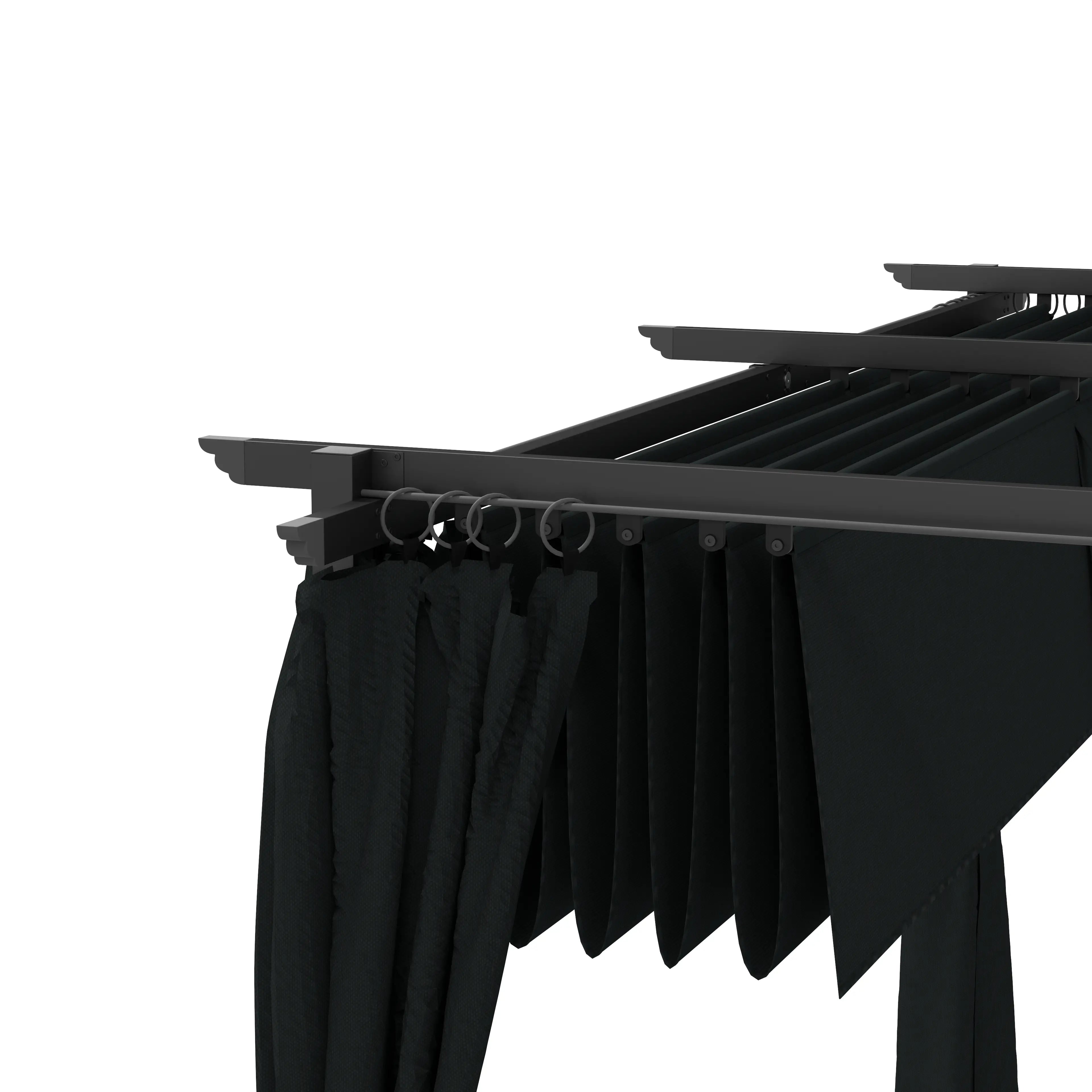 10' x 13' Pergola, Retractable Canopy, UPF30+ Sun Shade, Garden, Backyard Pergolas at Gallery Canada