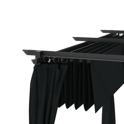 10' x 13' Pergola, Retractable Canopy, UPF30+ Sun Shade, Garden, Backyard Pergolas at Gallery Canada