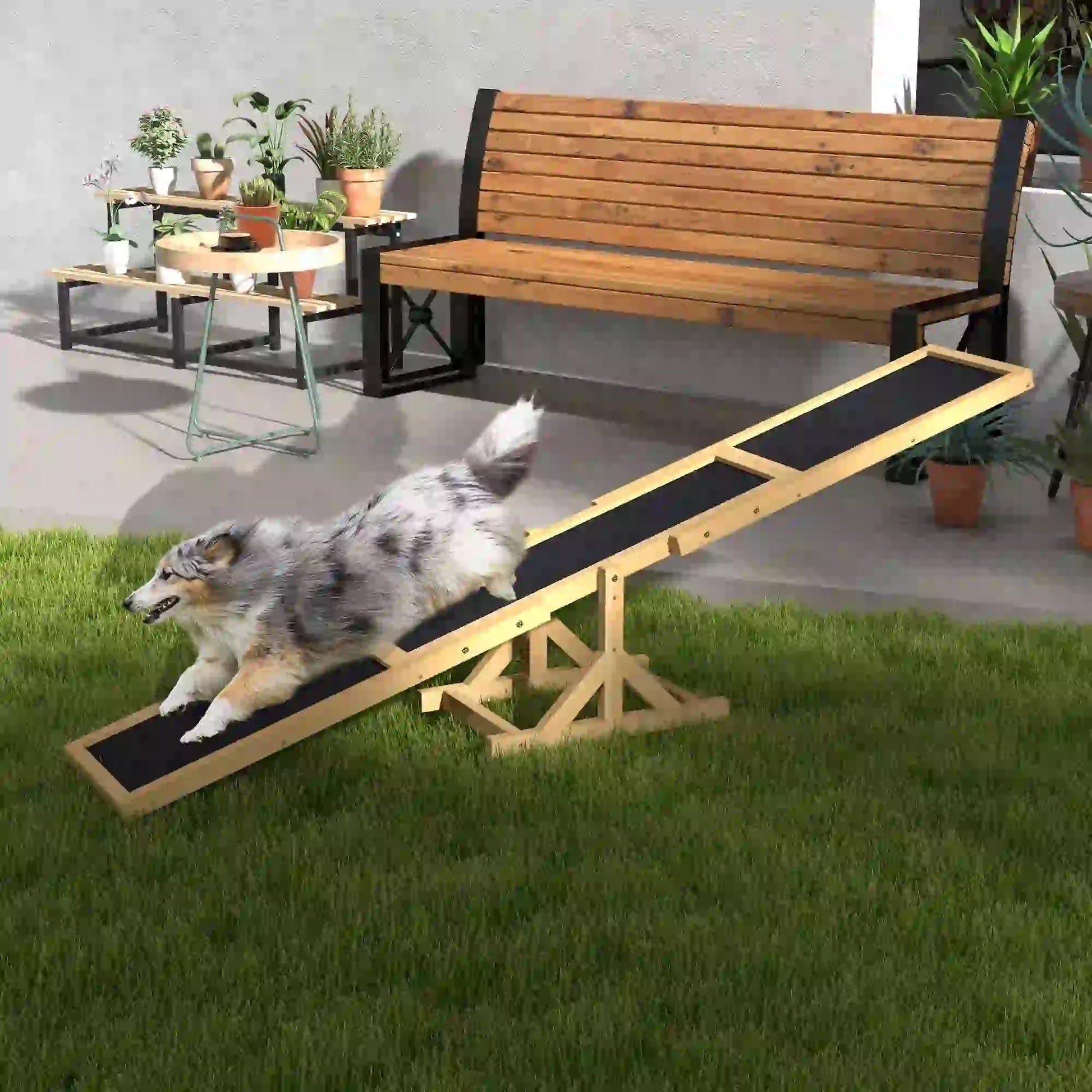 Wood Pet Seesaw, Dog Agility Training Equipment, Weather Resistant, Yellow Dog Agility Training Equipment at Gallery Canada